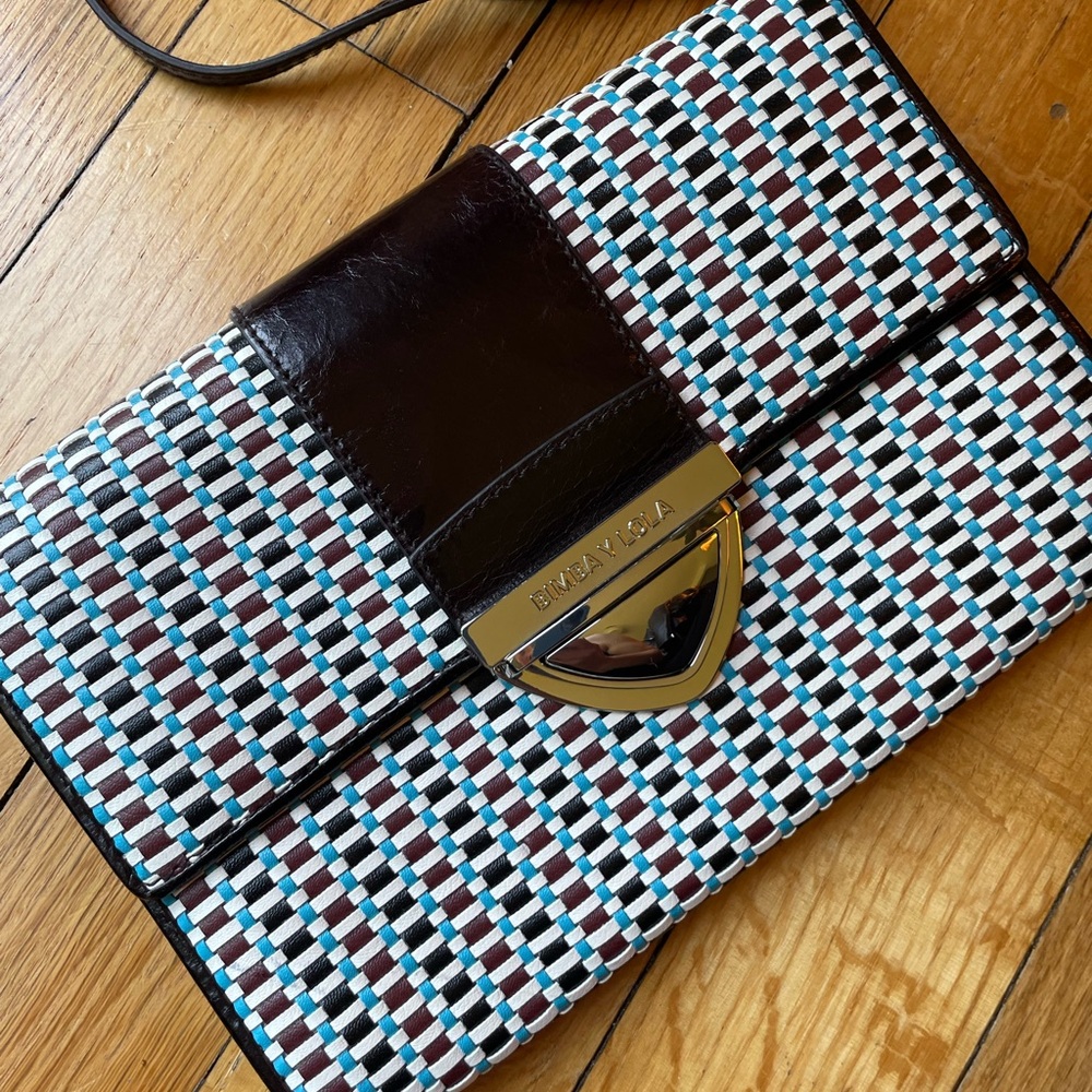 Bimba y Lola leather messenger bag